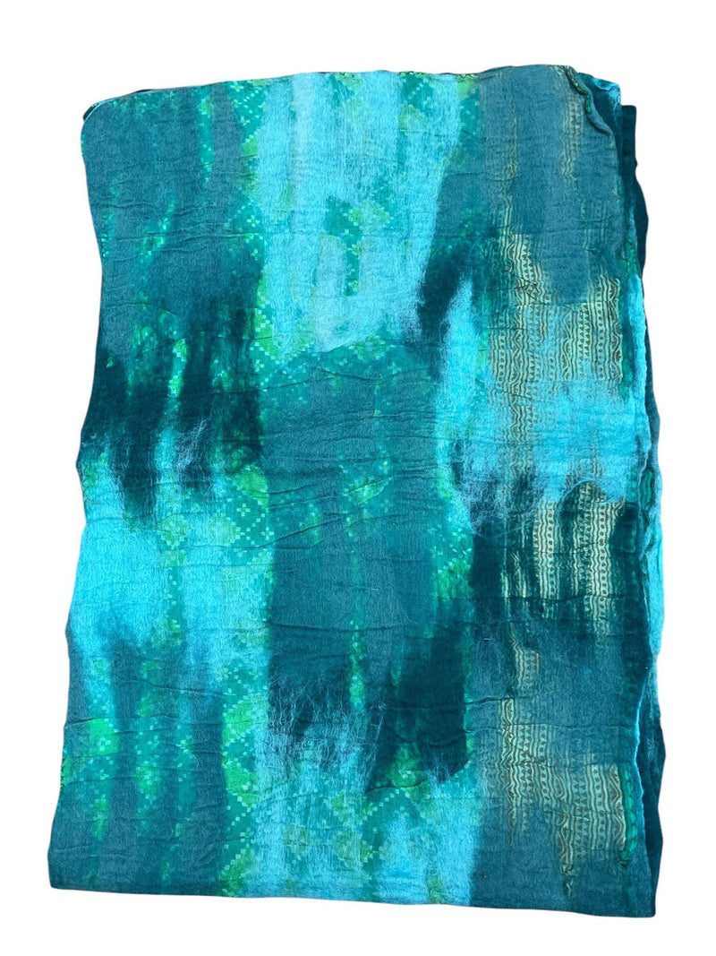 Felted Wool & Silk Scarf