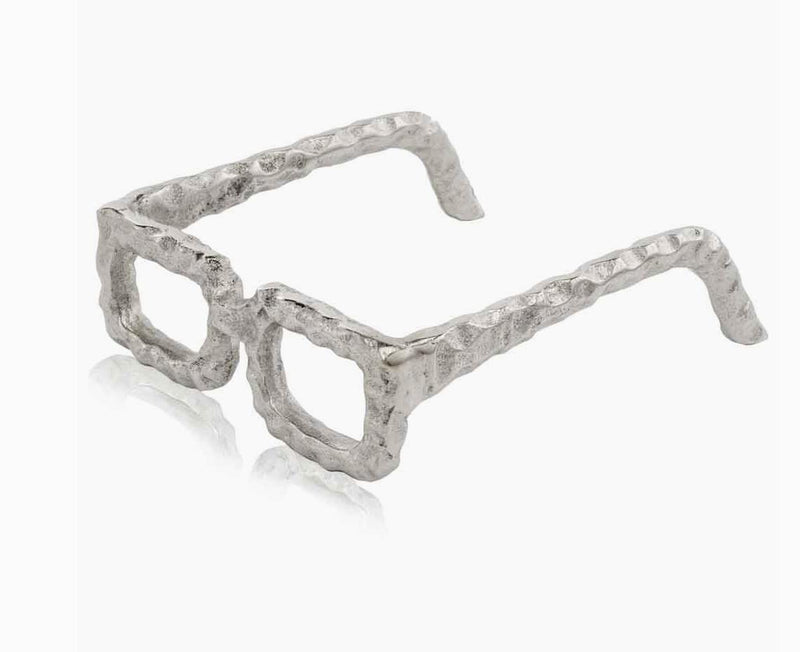 Whimsical Silver Eyeglass Decor