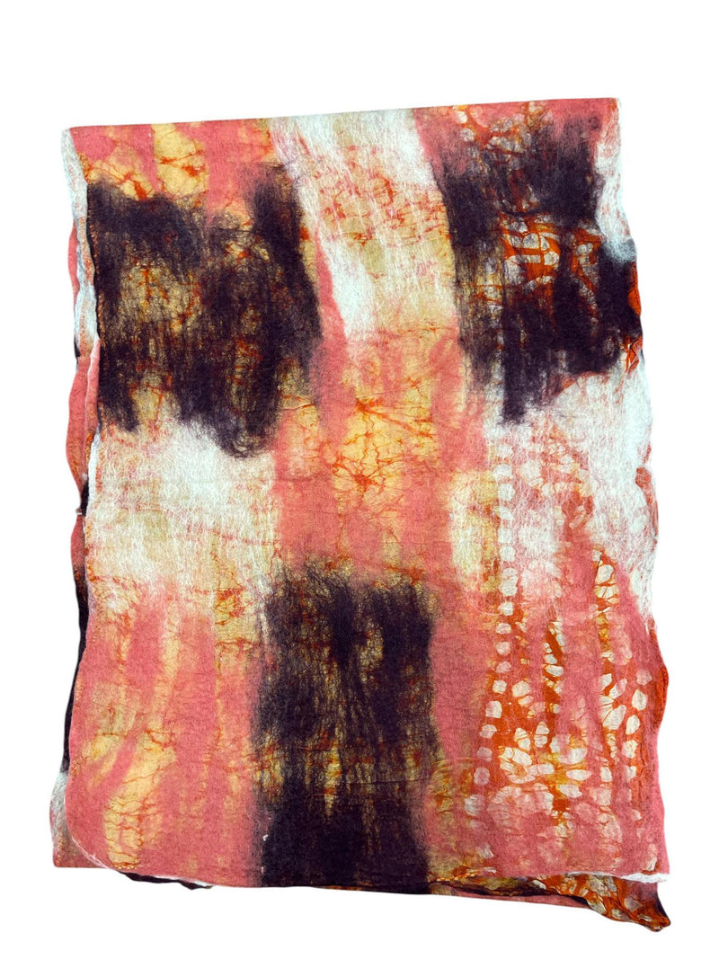 Felted Wool & Silk Scarf