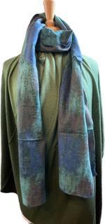 Felted Wool & Silk Scarf