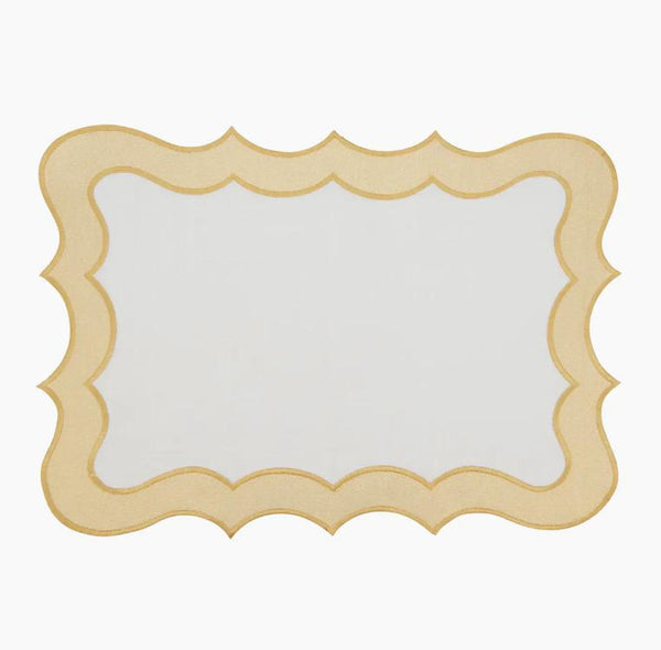 Scallop Border PLacemat S/4