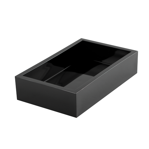 Caspari Black Acrylic Guest Towel Holder