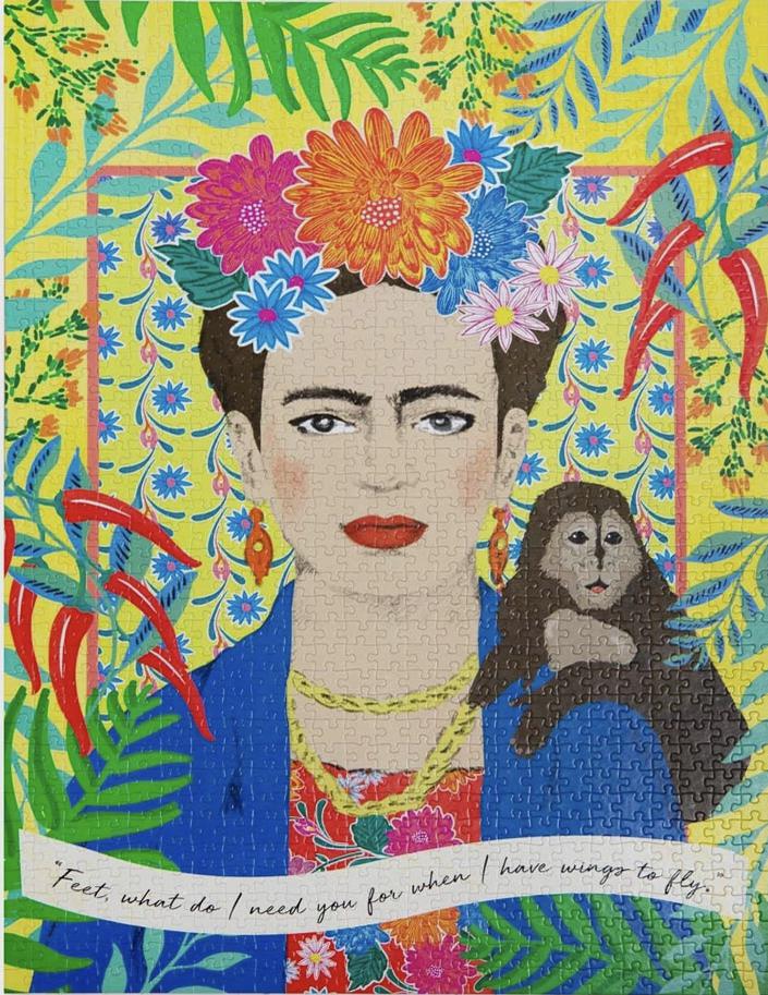 1000 Piece Frida Kahlo Puzzle with Poster and Trivia