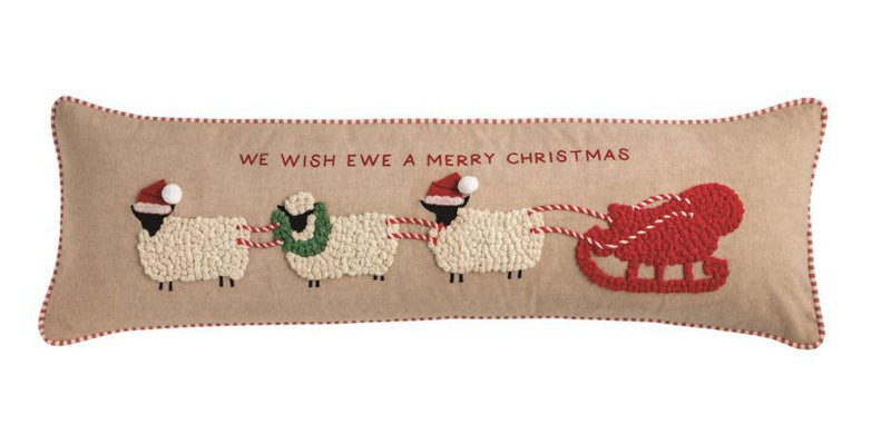 Farm Christmas Long Sheep Pillow
