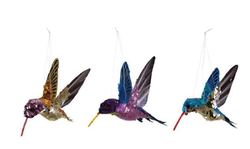 Fabric Hummingbird Ornament