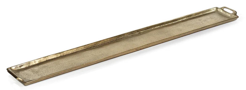 Dark Gold Rectangular Aluminum Tray