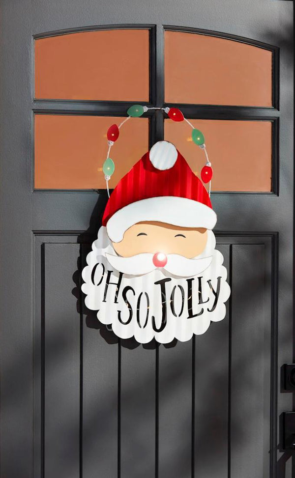 Santa Light Up Door Hanger