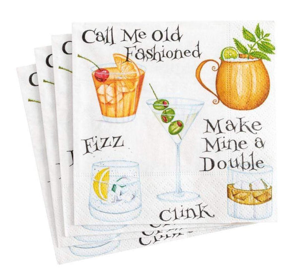 Caspari Cocktail Hour Paper Napkin