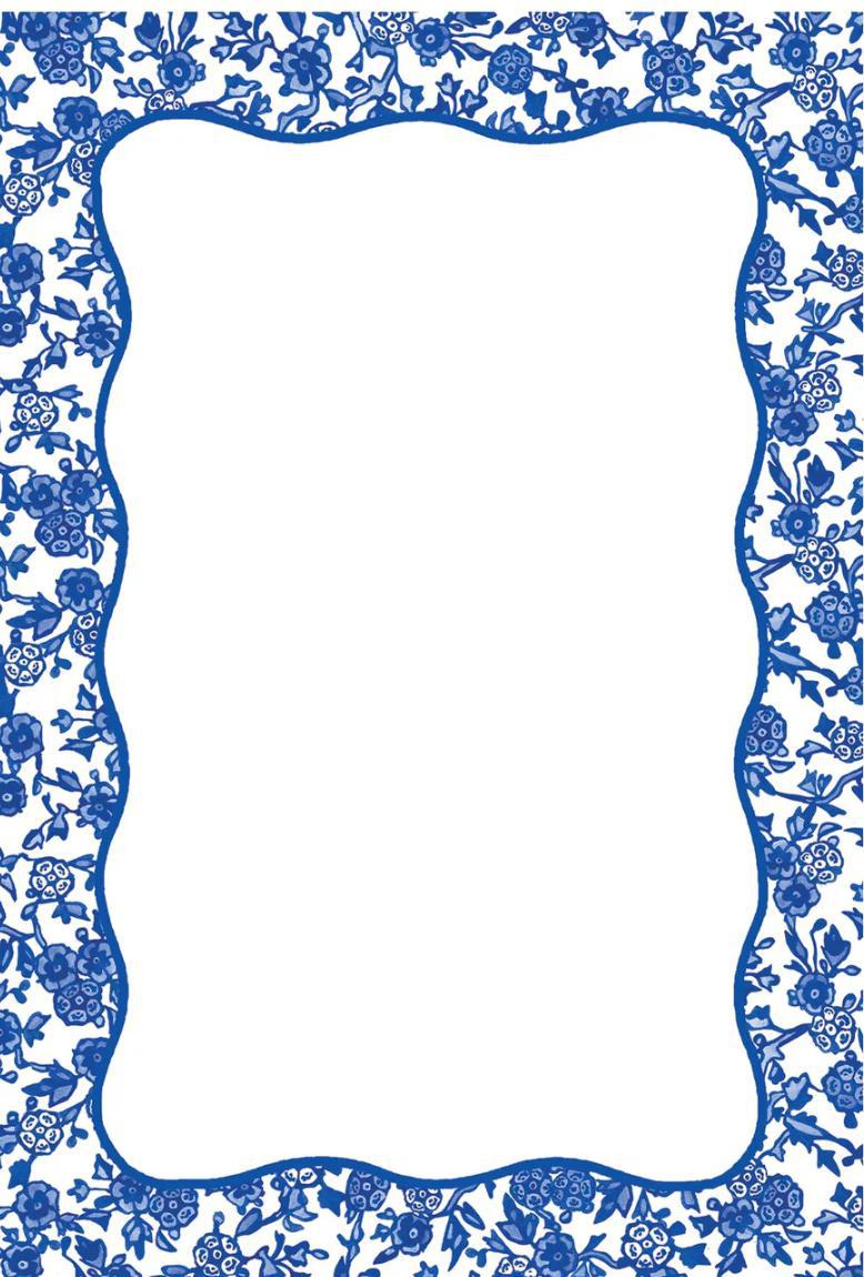 Blue Chinoiserie Notepad