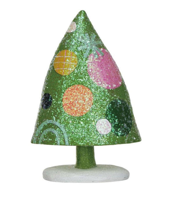 Resin Christmas Tree w/Dots and Glitter