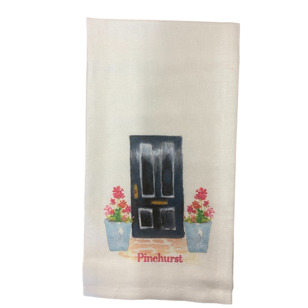 Pinehurst Black Door/Geraniums Towel