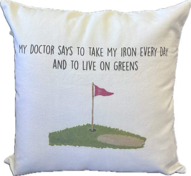 Take my Iron Everyday Square Golf Pillow