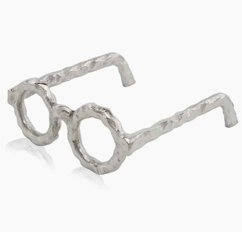 Whimsical Silver Eyeglass Decor