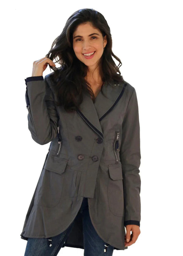 Ciao Milano Amber Waterproof Jacket - Charcoal