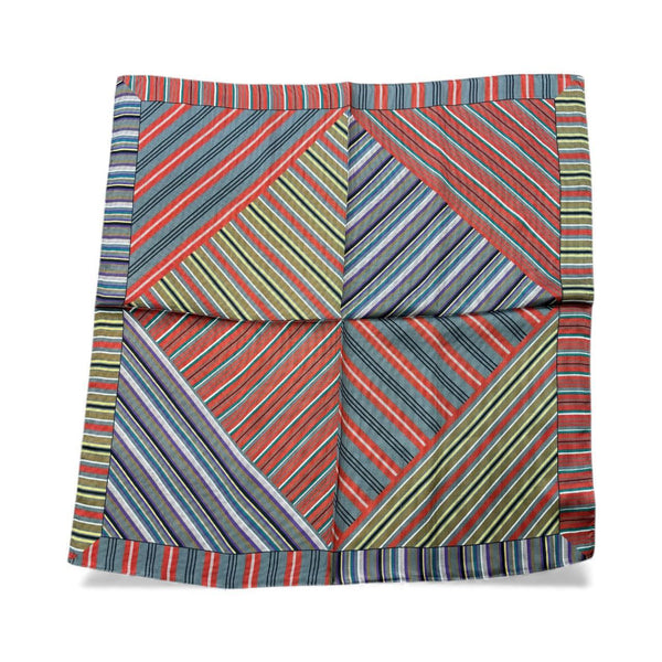 Green/Red Silk Scarf