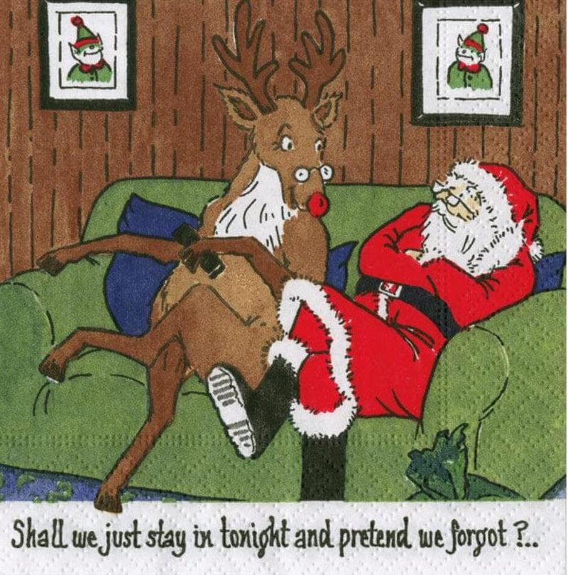 Caspari Santa at Home