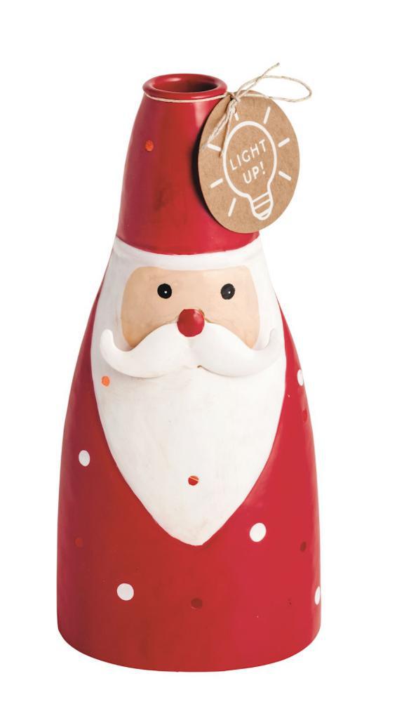 Santa Light Up Taper Holder