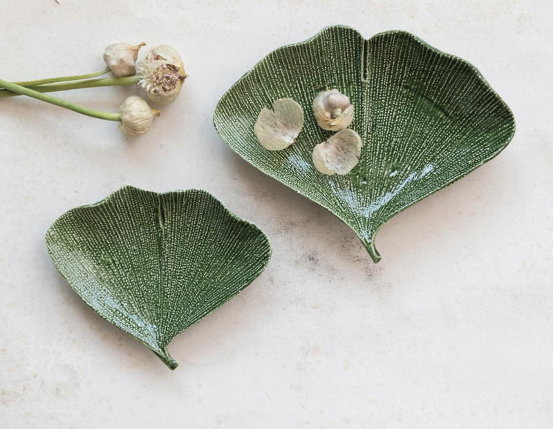 Gingko Leaf Shaped Plates