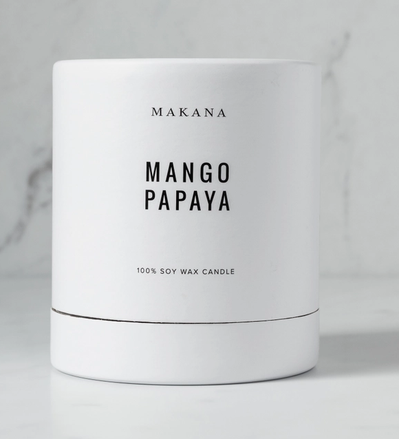 mango papaya soy candle gift box