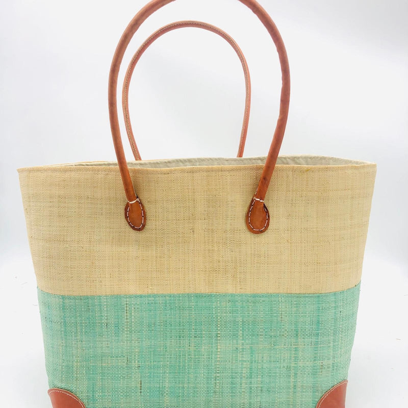 Trinidad Two Tone Straw Basket