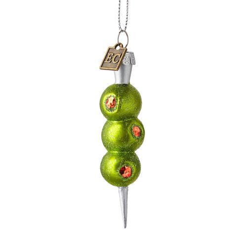 Three Olives Please! Glass Ornament