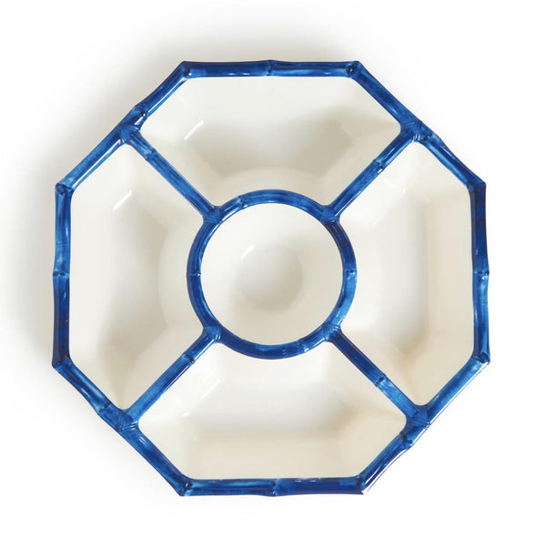 Blue Bamboo Touch Melamine Chip and Dip