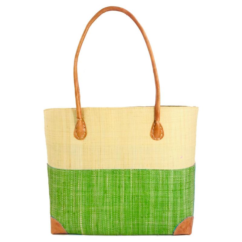 Trinidad Two Tone Straw Basket