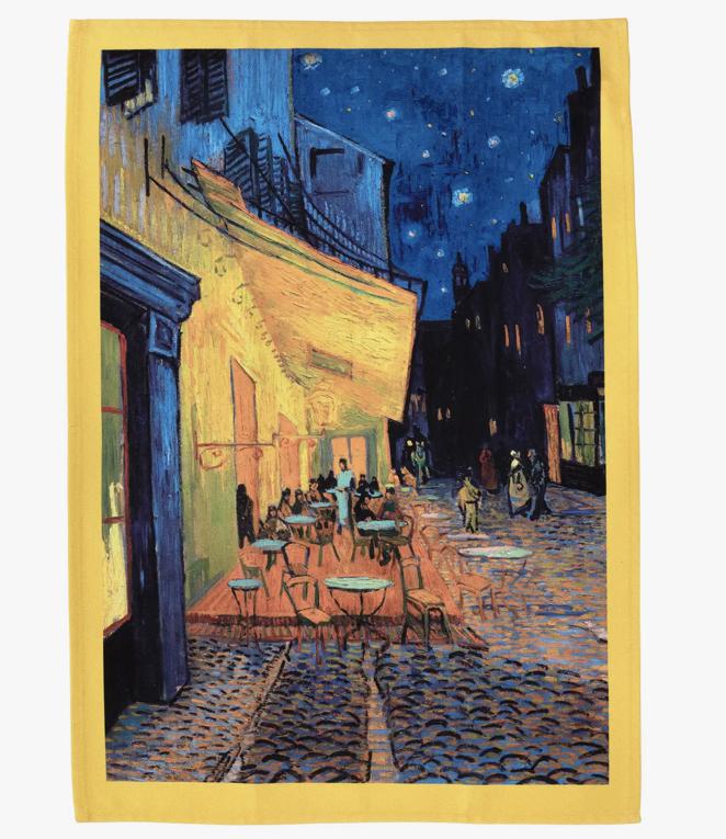 Van Gogh Cafe Terrace At Night Tea Towel