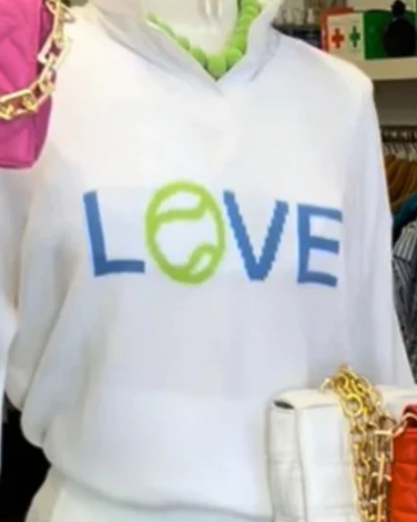 LOVE Tennis Cotton Sweater