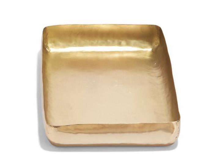 Gilded Hand-Crafted Hammered Decorative Trays