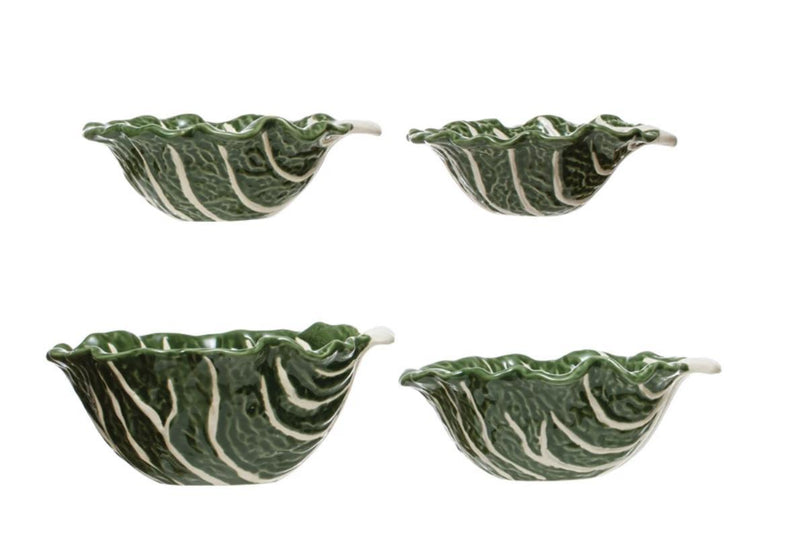 Stoneware Cabbage Bowls S/4