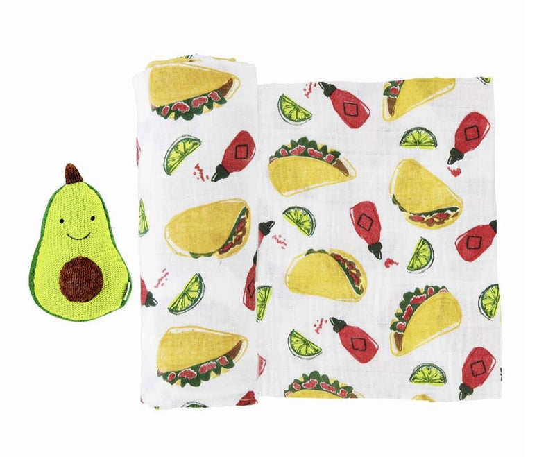 Taco Swaddle and Rattle