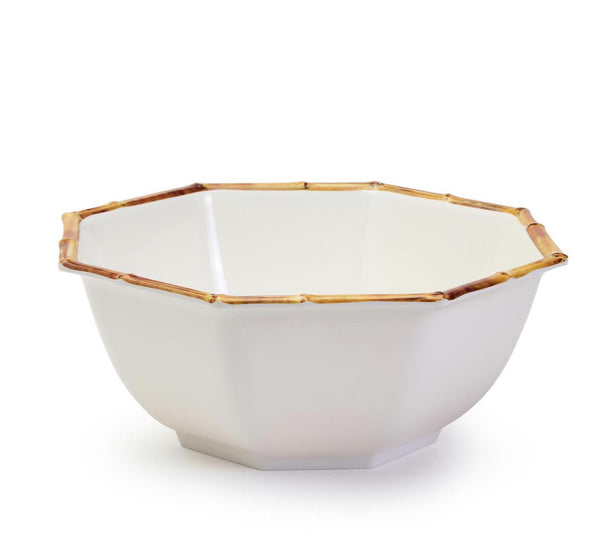 Bamboo Touch Melamine Octagonal Serving Bowl