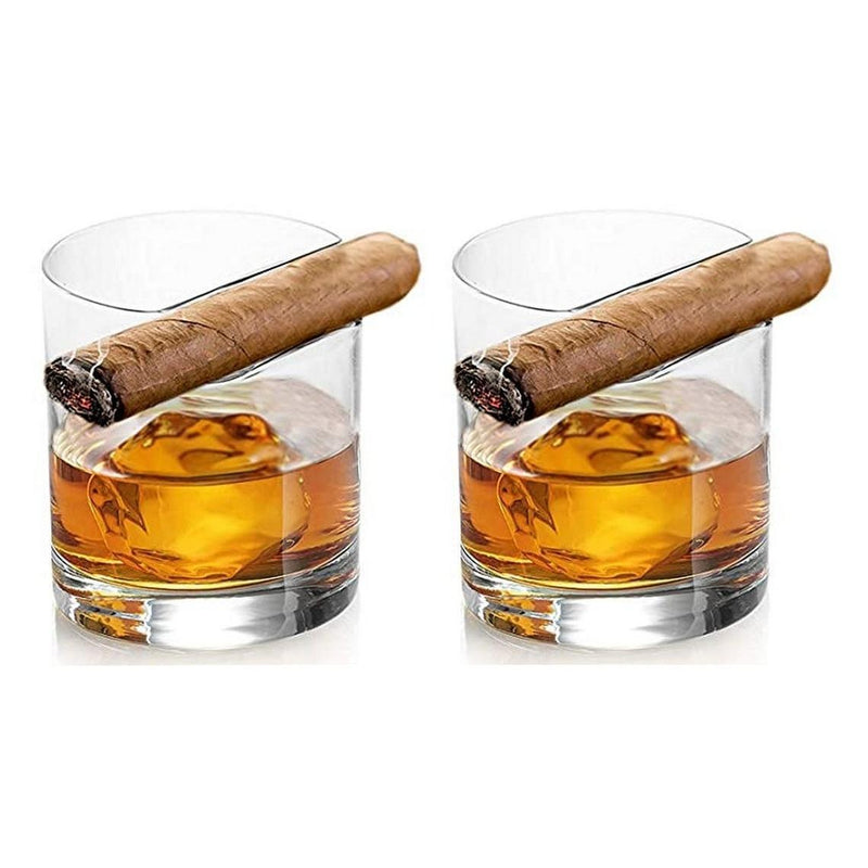 Cigar Holder Whiskey Glass