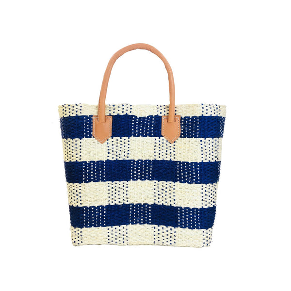 Newport Gingham Straw Bag