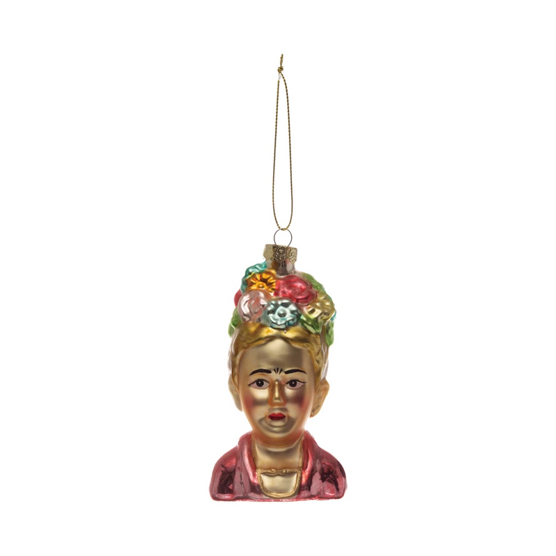 Frida Kahlo Hand Painted Ornament