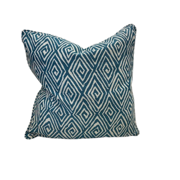Turquoise Geo Custom Pillow